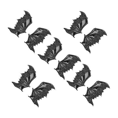 Ipetboom 5paare Kreative Halloween Fledermaus Haarspangen Dekorative Haarschmuck Für Halloweenpartys Geeignet Für Damen Und Leicht Und Zu Tragen von Ipetboom