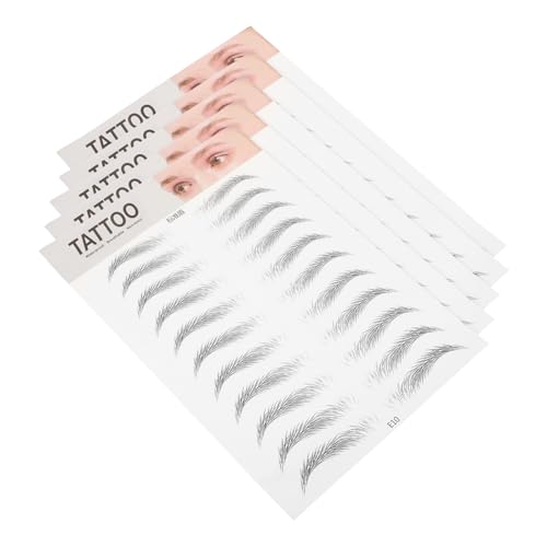 Ipetboom 5stücke Imitation Augenbrauen Aufkleber Wasserdichte Packung Für Temporäre Augenbrauen Einfach Anzubringen Für Make-up Bei Besonderen Anlässen von Ipetboom