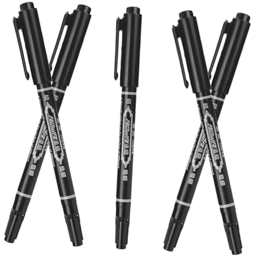 Ipetboom 5st Augenbrauenstift Kosmetischer Liner Body-marker-tätowierung Tattoo-stift-werkzeug Stift Zum Tätowieren Der Haut Tätowierungen Mit Stift Weißer Tätowierstift Plastik Black von Ipetboom