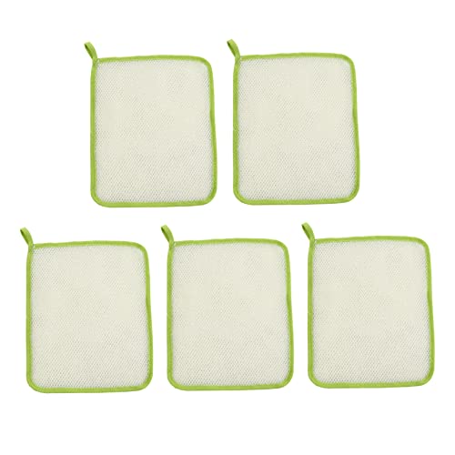 Ipetboom 5st Doppellagiges Schaumquadrat Peeling-waschtuch Peelingbad Badetücher Peeling-gesichtstuch Gesichtswaschen Peeling-gesichtswäscher Peeling Körpertücher Handtücher Nylon Green von Ipetboom