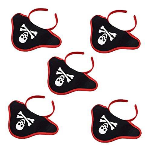 Ipetboom 5stücke Teiliges Junge Mädchen-piraten-haarband Mit -design Für Karneval Halloween Und Partys Langlebig Und Farbenfroh Für Kleine Piraten von Ipetboom