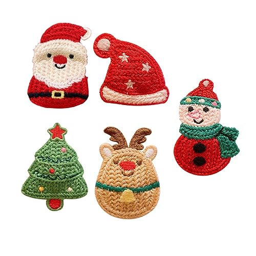 Ipetboom 5stücke Weihnachts Haarschmuck Für Mädchen Handgewebte Haarspangen Niedliche Weihnachts Haarklammern Für Und Besondere Anlässe von Ipetboom
