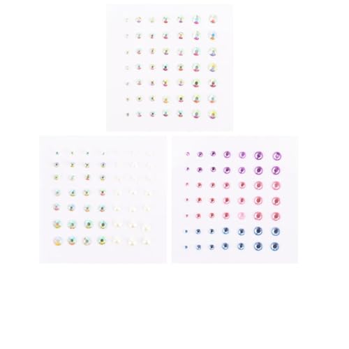 Ipetboom Beauty - 6 Bögen Acryl-strass-aufkleber Selbstklebende Aufkleber Maskerade- Für Partys von Ipetboom