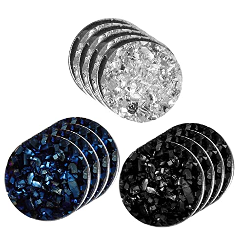 Ipetboom 6 Paare Magnetische Ohrclips Kleine Clip Ohrringe Ohrschmuck Damen Herren Silber Schwarz Blau Komfortabel Langlebig von Ipetboom