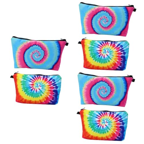 Ipetboom 6 STK Kulturbeutel Kosmetik Reise-Make-up-Set Clutches für Damen Handtaschen Aufbewahrungstasche Makeup Tasche bunt Wäschesack Veranstalter Fräulein Toilettenartikel Polyester von Ipetboom