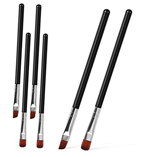 Ipetboom 6 Stk Augenbrauenbürste Kosmetik-tool Make-up-tools Wimpern Liefert Foundation Pinsel Feiner Lidstrich Pinsel Bürste Fein Gewinkelt Makeup Pinsel Fase Reisen Kunststoff-griff von Ipetboom