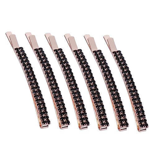 Ipetboom Braut Haarspange 6 Stk Knallclip für Frauen haarschmuck Jahrgang Kopfbedeckung schmücken Strasssteine Braut Entenschnabel-Clip Haarspangen Für Damen von Ipetboom