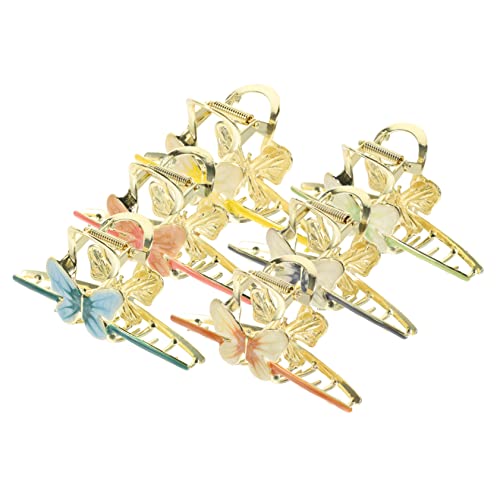 Ipetboom 6 Stück Große Schmetterlingsclips für Mädchen Stilvolle Große Haarspange Schmetterlingshaarnadel Exquisites Design für Frauen von Ipetboom
