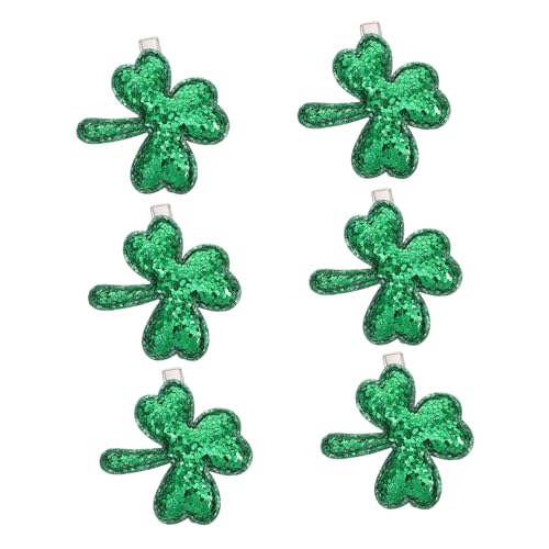 Ipetboom 6stücke Irische -sequins Haarclips Für Mädchen Und Patrick Day Haarschmuck Kreative Haaraccessoires Für Feiertagskostüme Und Partys von Ipetboom