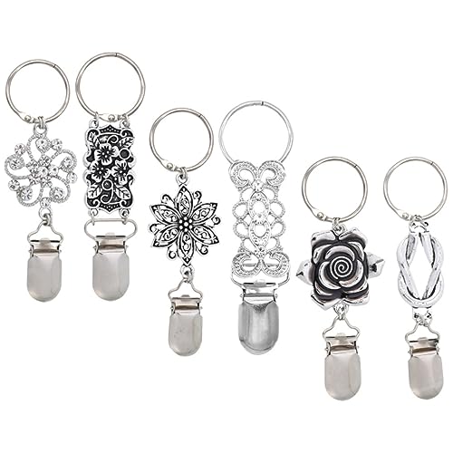 Ipetboom 6 Stück Hutclip Kappe Reise-Hut-Clips Hutträger für die Reise Sonnenhut-Clip für Reisetasche Hutklammern für die Reise an der Tasche Hut-Reisetasche Tasche Hut Clip Legierung von Ipetboom