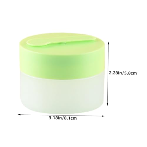 Ipetboom 6 Stück Kosmetik Aufbewahrungsdosen mit Magnetischem Löffel Wiederbefüllbare Kunststoff Cremetiegel für Gesichtscreme Lippenbalsam Probenbehälter mit Austauschbarem Einsatz von Ipetboom