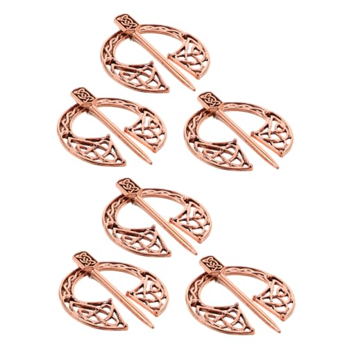 Ipetboom 6stücke Broschennadeln Für Damen Und Herren Mittelalter Vintage Schmuck Schalnadeln Aus Legierung Für Kleidung Und Umhänge Praktische Anstecknadeln Für Alltag Und Partys von Ipetboom