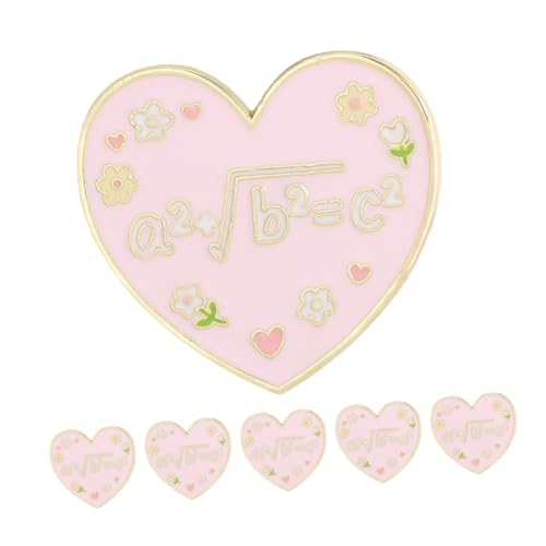 Ipetboom 6 Stück Mode Niedliche Brosche Herzförmige Accessoires Schmuck Hochzeit Für Schals Valentinstag Taschen Lässige Legierung Hochzeiten Party Revers Tag Accessoire Pullover Oder Und von Ipetboom