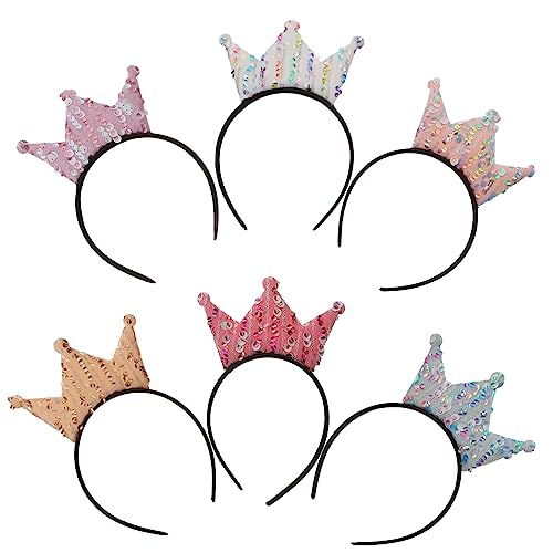 Ipetboom 6stücke Teiliges Junge Mädchen- Haarreifen Pailletten Für Geburtstagsfeiern Und Cosplay-anlässe Bequem Und Schützend Für Kinderohren von Ipetboom