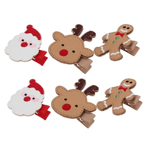 Ipetboom 6 Stück Quasten-haarschleifen-clip Für Damen Weihnachtshaarnadeln Plüsch Gothic Rote Haarschleife Weihnachtsstirnband Große Schleifenspangen Goldene Haaraccessoires Eisen von Ipetboom