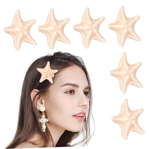 Ipetboom 6stücke Teiliges Haarschmuck Meeres-thema Robuste Stilvolle Haarspangen Aus Resin Für Frauen Accessoires Für Strand Kostümpartys Für Frisuren von Ipetboom