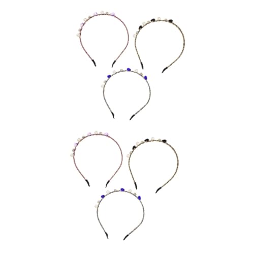 Ipetboom 6 Stk Stirnband Kopfschmuck aus Kristall modische Stirnbänder für Damen Haarschmuck Haargummi Tiara dünne Stirnbänder für Frauen Stirnbänder für Mädchen Südostasien schmücken Eisen von Ipetboom