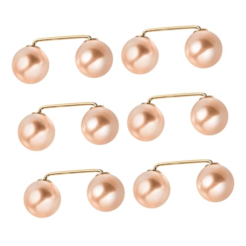 Ipetboom 6 Stück Teiliges Broschen mit Kunstperlen Langlebige Anstecknadeln aus Legierung Kleidung Accessoires für Kragen Schal Rock und Strickjacke Vielseitig für Damen Festlich und von Ipetboom