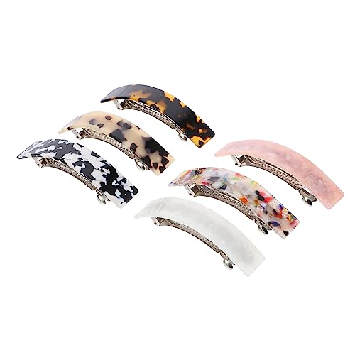 Ipetboom 6 Stück Teiliges Haarklammern für Damen Leichte Acetat Haarspangen Schonend Haltend Haarbruch Vielseitig Kombinierbar für Alltag und Besondere Anlässe Wie Geburtstag und von Ipetboom