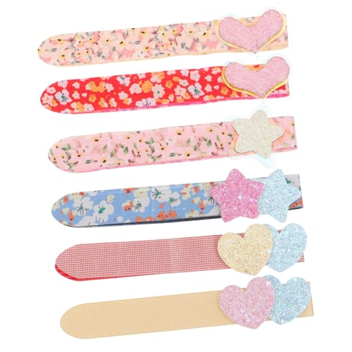 Ipetboom 6 Stück Teiliges Haarklebepad für Damen Bunte Haarspangen Klemmen Sanfter Haarschmuck zum Fixieren von und Strähnen Schadstofffrei Langlebig für Alltag und von Ipetboom