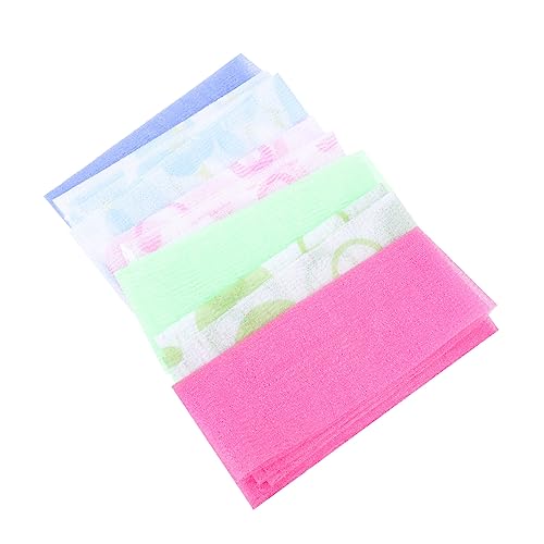 Ipetboom 6 Stück Teiliges Peeling Badetuch aus Langlebigem Nylon Langes Schaumbildendes Duschhandtuch für Körperreinigung Praktische Anwendung zu Hause und Reisen Hautfreundlich und von Ipetboom