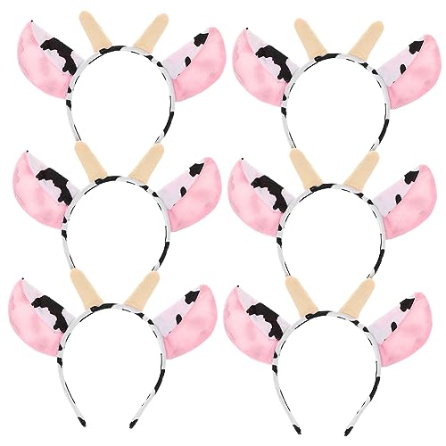 Ipetboom 6Stücke Tierohren Haarreifen Plüsch Stirnbänder für Kinder Cartoon Kopfbedeckung Partyaccessoires für Cosplay und Feiern Kreative Dekoration von Ipetboom