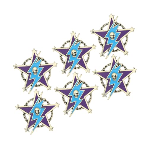 Ipetboom 6 Stück Vintage Five-pointed Star Lapel Pin für Männer Vielseitige Metallbrosche für Anzüge Jacken Hüte und Taschen Retro Gothic Stil Accessoire für Halloween und Alltag Ipetboom 6 Stück Vintage Five-pointed Star Lapel Pin für Männer Vielseitige Metallbrosche für Anzüge Jacken Hüte und Taschen Retro Gothic Stil Accessoire für Halloween und Alltag von Ipetboom