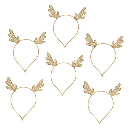 Ipetboom 6stücke Teiliges Weihnachts-elchgeweih Haarreif Lustiger Haarschmuck Für Partys Und Festliche Anlässe Für Erwachsene Und Mädchen von Ipetboom
