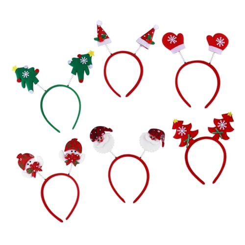 Ipetboom 6stücke Rentier Haarreif Für Weihnachten Weihnachts-kopfbedeckung Als Festival-stirnband Haarband-accessoires Für Party-haar Weihnachts-haarreif Und Rentier Haarband von Ipetboom