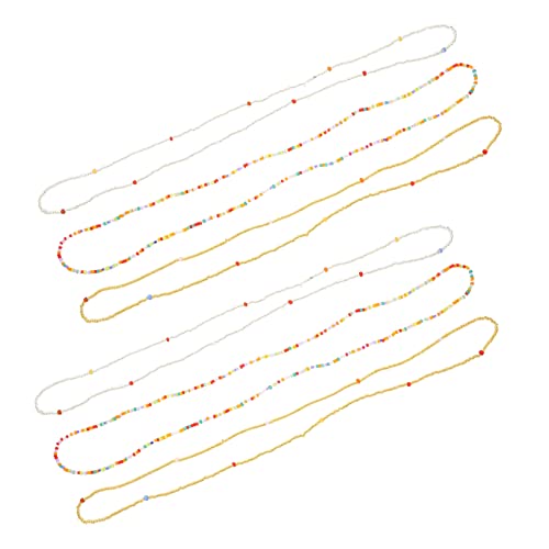 Ipetboom 6 Teiliges Bikini Ketten Set Taillengürtel Gürtel Strand Körperkette Taillenkette Strandschmuck Strand Accessoires Für Damen Schmuck Strandmode Elegante Taillenkette von Ipetboom