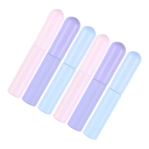 Ipetboom 6stücke Lippenpinsel Mit Deckel Wiederverwendbare Lip Gloss Applikatoren Für Tägliches Make-up Weiche Gleichmäßige Anwendung Für Lippenpflege Und Lippenstift von Ipetboom