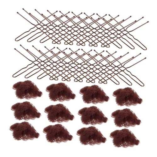 Ipetboom 60er-pack Haarnetz-clip-set Tanz-dutt-netze Für Perücken Elastisches Band Dutt-abdeckung Elastisches Netz Für Frauen von Ipetboom