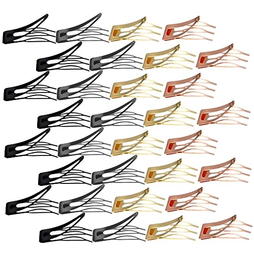 Ipetboom 60stücke Metall Snap Haarspangen Haar Clips Für Damen Mädchen Haar Styling Zubehör Mit Druckknopf Für Alltagsfrisuren von Ipetboom