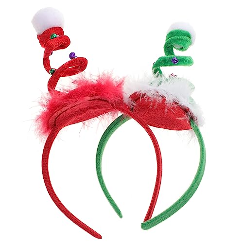 Ipetboom 6St Federhut Stirnband geweih haarband Mädchen-Outfits Weihnachtsbaum Haarbänder Party-Haarband Stirnband für Weihnachtsfeiern Weihnachten Weihnachtsmütze Zubehör Kopfbedeckung von Ipetboom