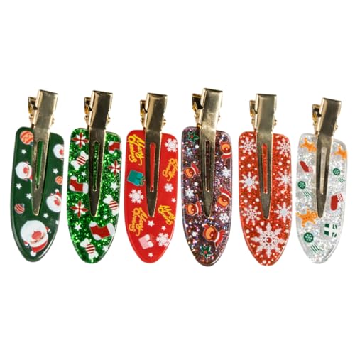 Ipetboom 6stücke Teiliges Weihnachts-haarspangen Festliche Haarclips Mit Einzigartigen Designs Für Damen Als Für Feiertagsfeiern von Ipetboom