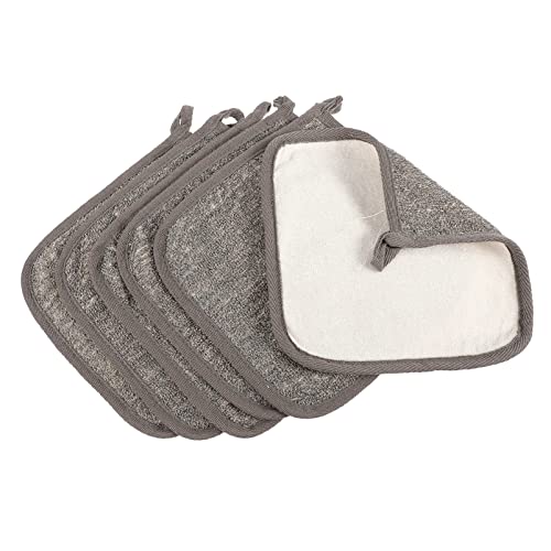 Ipetboom Badetuch Mit Holzkohle – 6er-pack Peeling-waschlappen – Luffabürste Scheuertuch Duschtuch – Und Maschinenwaschbar von Ipetboom