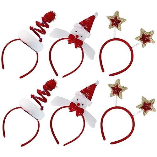 Ipetboom 6stücke Weihnachts-themen-haarreifen Für Mädchen Festliche Kopfbedeckung Für Cosplay Und Partys Leicht Und Bequem Für Weihnachtsfeiern Und Fotoshootings von Ipetboom