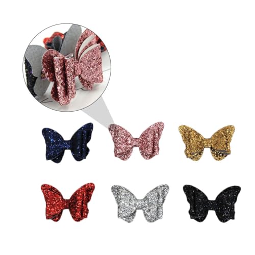 Ipetboom 6stücke Glitzer Schleifen Haarclips Für Mädchen Süße Bunte Haarklammern Mit Pailletten Für Junge Mädchen Und Kleinkinder Für Tägliche Outfits Und Feste von Ipetboom