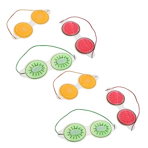 Ipetboom 6st Heiße Und Kalte Augenmaske Unter Eye Patches Gel Eis Pack Kühlung Eis Tasche Gesicht Eis Pack Hot Eye Patch Eis Kompresse Auge Masken Lip Eis Pack Pvc Zitrone Wassermelone von Ipetboom