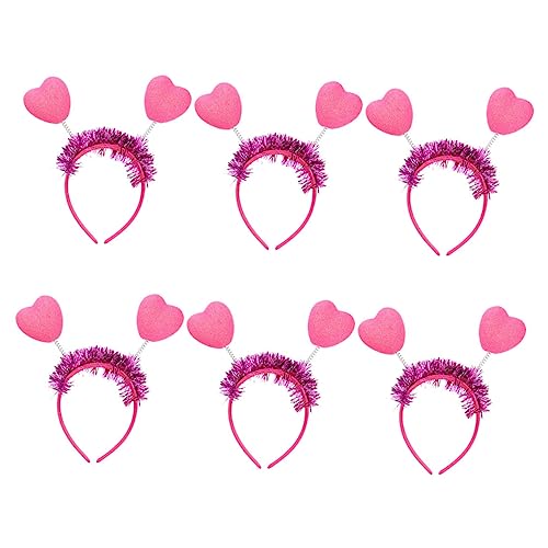 6St liebe Stirnband kinder haarschmuck fasching haarschmuck Weihnachtsanzug Weihnachtsdekoration modischer Kopfschmuck modisches Stirnband Kleidung schmücken heller Streifen Helm von Ipetboom