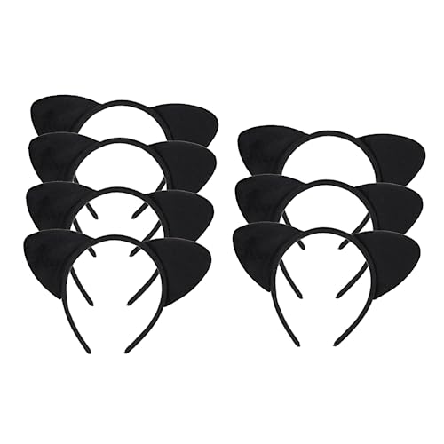 Ipetboom 6st Stirnband Mit Katzenohren Sockelleiste Katzenhalsband Fußmatten Katzenminze Katzenkostüm Für Katzenohren Stirnband Mädchen Luftdicht Katzenschwanz Kostüm Black Stoff von Ipetboom