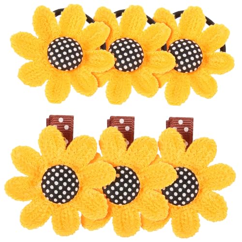 Ipetboom 6stücke Haarspange Set Haarnadeln Kopfschmuck Für Mädchen Und Junge Mädchen Schwarz Und Gelb Langlebiges Material Schöne Haarspangen Für Party von Ipetboom