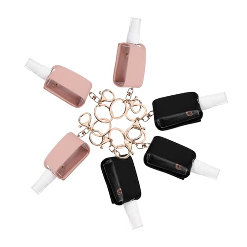 Ipetboom 6stücke Handhalter Reiseflaschen Mit Abdeckungen Ausleierbare Quetschflaschen Flaschenträger Für Lotion Öl Shampoo Für Rucksack Kinderwagen Und Taschen von Ipetboom