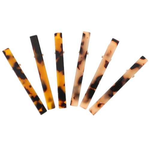 Ipetboom 6stücke Krokodilklemmen Aus Acetat Für Damen Flache Haarspangen Zum Stylen Haarschmuck Für Dünnes Haar Make-up-clips Als Haarschneideclips Zum Abteilen Geeignet von Ipetboom