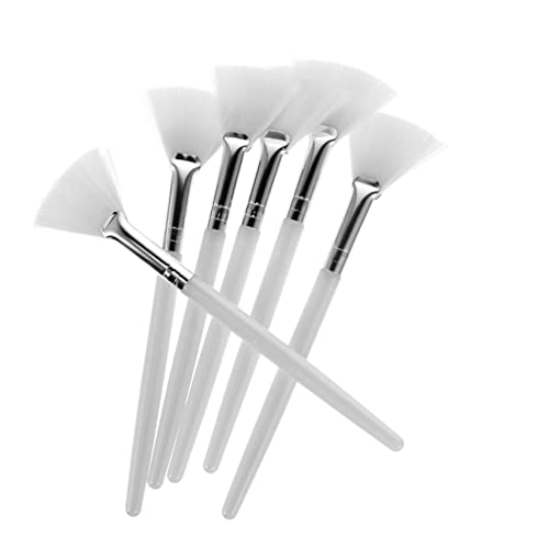 Ipetboom 6stücke Teiliges Fächer Pinsel Für Gesichtsmaske Ergonomisches Design Waschbar Optimale Abdeckung Für Augen Und Nase Für Beauty-anwendungen von Ipetboom