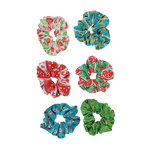 Ipetboom 6stücke Weihnachtliche Haargummis Für Mädchen Teiliges Mit Festlichem Design Elastisch Und Rutschfest Für Weihnachtsfeiern Und Festliche Anlässe von Ipetboom
