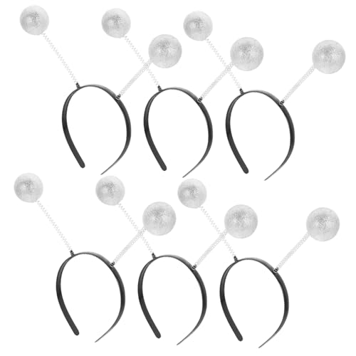 Ipetboom 6stücke Weihnachtskugel-haarreif Originelles Party-kopfschmuck-accessoire Weiße Kugel Angenehm Zu Tragen Für Junge Mädchen Und Erwachsene Lustiges Für Bekannte Und von Ipetboom