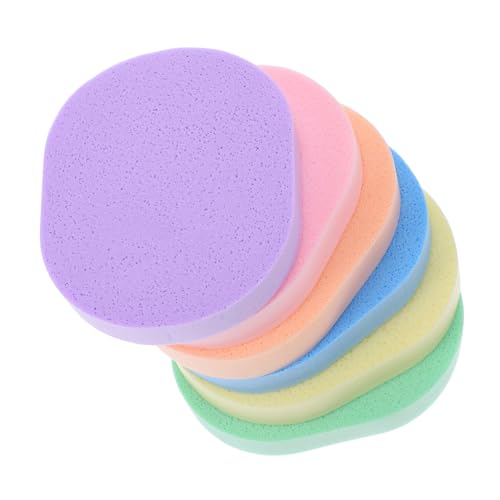 Ipetboom 6stücke Gesichtswaschschwamm Wiederverwendbarer Peeling-pad Make-up-entferner-schwamm-puff Für Hautreinigung Zu Hause Kompakt Und Leicht Zu Tragen von Ipetboom