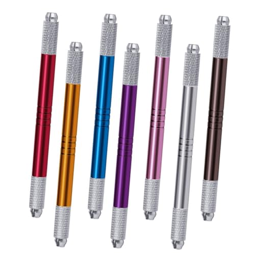 Ipetboom 7stücke Teiliges Dual-head Microblading Augenbrauenstift Für Präzise Ergebnisse Wasserdichter Manuell Bedienbarer Tattoo-stift Farben Rot Blau Gold Spritzsilber Braun von Ipetboom