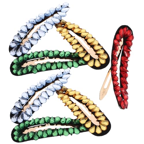 Ipetboom 7stücke Teiliges Farbige Glass Rhinestone Haarklammern Kreative Bobby-haarspangen Für Frauen Und Mädchen Für Stilvolle Frisuren Und Besondere Anlässe von Ipetboom
